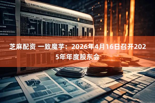 芝麻配资 一致魔芋：2026年4月16日召开2025年年度股东会
